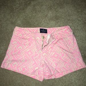 Aztec print shorts!